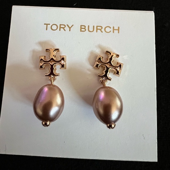 Tory Burch - Kira Pearl Drop Earrings - Rose Gold - NWT - Picture 4 of 4